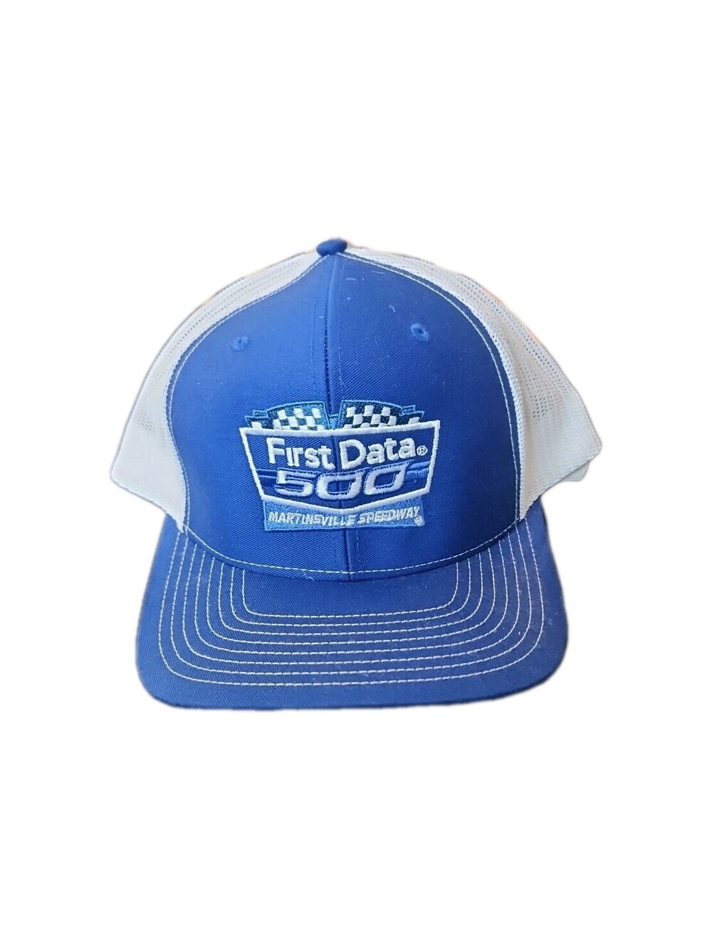 Martinsville Speedway First Data 500 Mesh Trucker Cap Nascar Stock Car Racing OS